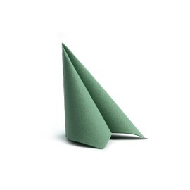 Aroba 50 Soft Point Napkins Soft Material, Volume & Structure | Gastro Napkins | 38 x 38 cm 1/4 Fold | Good Quality for Wedding Birthday Hotel Catering | Green