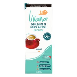 Livana, Dispensapack de 150 sobres, Endulzante REALMENTE SIN CALORÍAS, 150 gramos