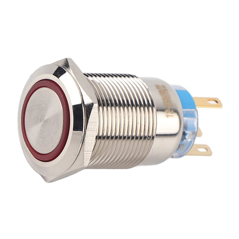 Keenso Car LED Push Button, 19 mm 12-24 V LED