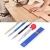 16Pcs Mechanical Carpenter Pencils Kit Scribe Pencil with Center Punch