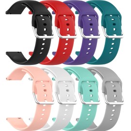 RuenTech Compatible with WNH IDW25/KEEPONFIT IDW26/Faweio IDW26/Fitpolo IDW208P/TOOBUR IDW26 IDW20 Smart Watch Bands, Replacement Flexible Silicone Bands for IDW25 IDW26 IDW208P Smartwatch (8-Pack)