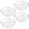 LAMU 4 Pack 12in Lazy Susan Organizer, Clear Lazy Susan