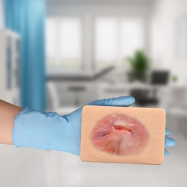 MedEduQuest Wound Packing Trainer, Healing Granulation Wound Simulation Models for Medical Education, Wound Care Demonstrations Tool