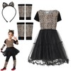 GIFT TOWER Leopard Costume Children's Girls Animal Costume Cosplay Carnival