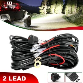 colight Wiring Harness LED Light Bar 40Amp Relay Fuse ON-Off Switch 2 Lead for jeep ATV