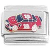 Red Race Car Italian Charm