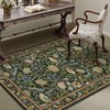 PureCozy Floral 4x6 Area Rug Black Machine Washable Small Rug