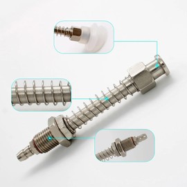 SHENGYIG Pack of 3 Suction Cups, Three Different Models (HSP-25-2/ HSP-20-2/ HSP-15-2) Pneumatic Suction Cup, Equipped with TS-M10-L80-11 Suction Cup Holder, Industrial Pneumatic Suction Cup