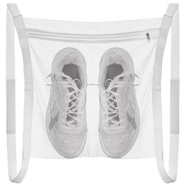 GEEHUA Schuhbeutel Waschmaschine, Schuhwaschbeutel Waschmaschine Sneaker Wäsche Trockennetztasche große Honey Comber Netztaschen mit Reißverschluss und Riemen Trockner Turnschuhe Wäsche