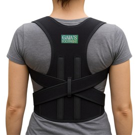 Gaia's Footprint Posture Corrector - Improved Back Support for Men & Women, Adjustable (M)