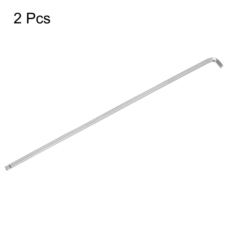 sourcing map 2pcs Hex Key Wrench 2mm S2 Steel L-Shape