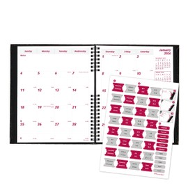 Brownline® 2026 CoilPro™ Monthly Planner, 14 Months, December 2025 to January 2027, Twin-Wire Binding, 8.875" x 7.125", Black (CB1200C.BLK-26)