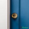 EAI Lined Door Knob Set Antique Brass | 1 Pair