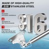 Vepagoo Stainless Steel 20Inch 150Lb/667N Gas Struts with Brackets