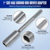 1" SDS Max Ground Rod Driver Adapter-Great for Fence Post,Grounding