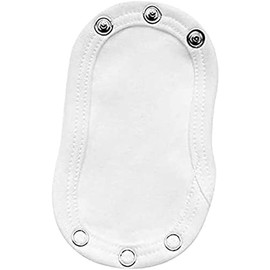 Jowxsx 3Pcs Baby Vest Extender, Adjustable Length, Bodysuit Extender, 9 * 13cm, White, Rubber, Rectangular, For Face, Neck, and Shoulder Makeup Blending