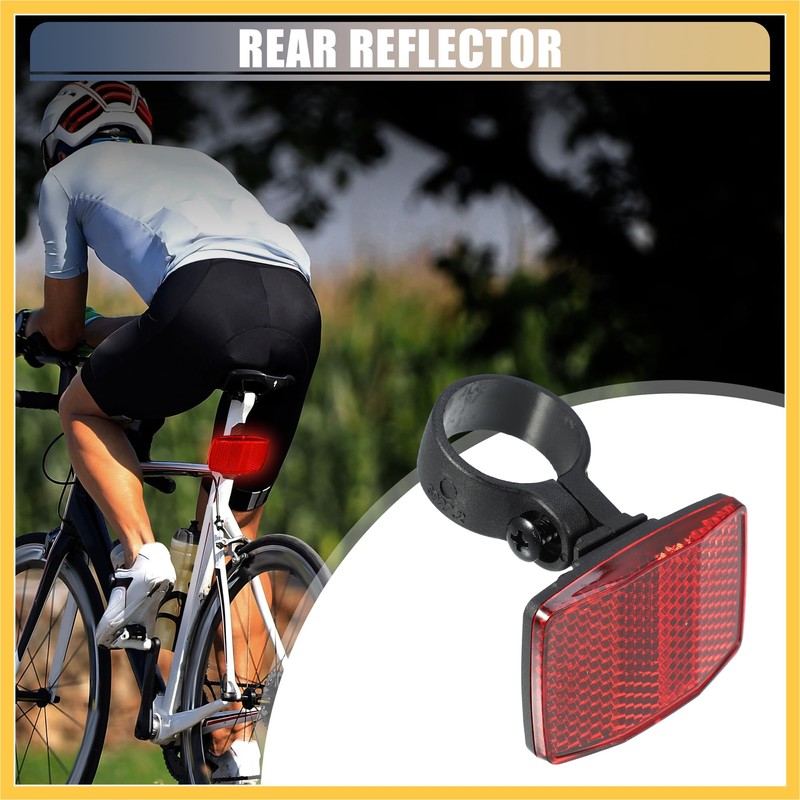 BULLSPANN Bicycle Reflector 2.7cm 1.06" ID Bicycle Warning Reflector Bicycle