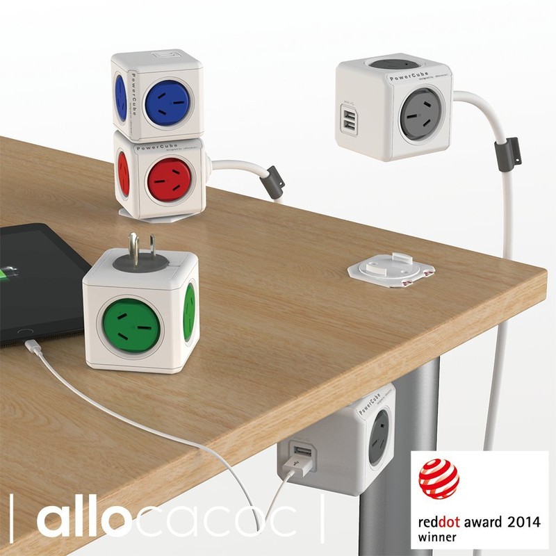 Allocacoc 5404BL/AUEUPC Surge Protector