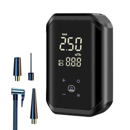 Portable Air Pump, Digital Inflator for Tires, Portable Digital Display Electric Air Pump for Car Tire Sports Equipment Motorcycle