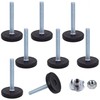 SKIR'CO Furniture Leveling Feet M6 x 40mm Adjustable Round Legs