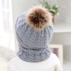 2PCS Toddler Baby Knit Hat Scarf Neckwarmer Winter Warm Beanie