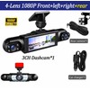 Multi-Lens Dash Cam for Vehicle Recording – 1080P Front, Side