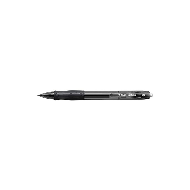 BIC Gelocity Retractable Gel Pen Medium Tip 0.7mm Black (Pack