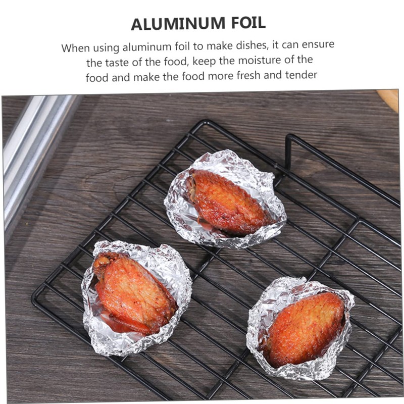 Ipetboom 4 Rolls Tinfoil Wrap High Temperature Resistant Aluminum Foil