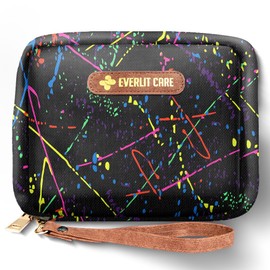 EVERLIT Care Rescue Pack | Family-Friendly First Aid Kit for Kids with 200 Pcs Medical Supplies | Travel-Friendly Compact Storage Bag for Home, Car, Travel, Camping, Adventure (Splatter)