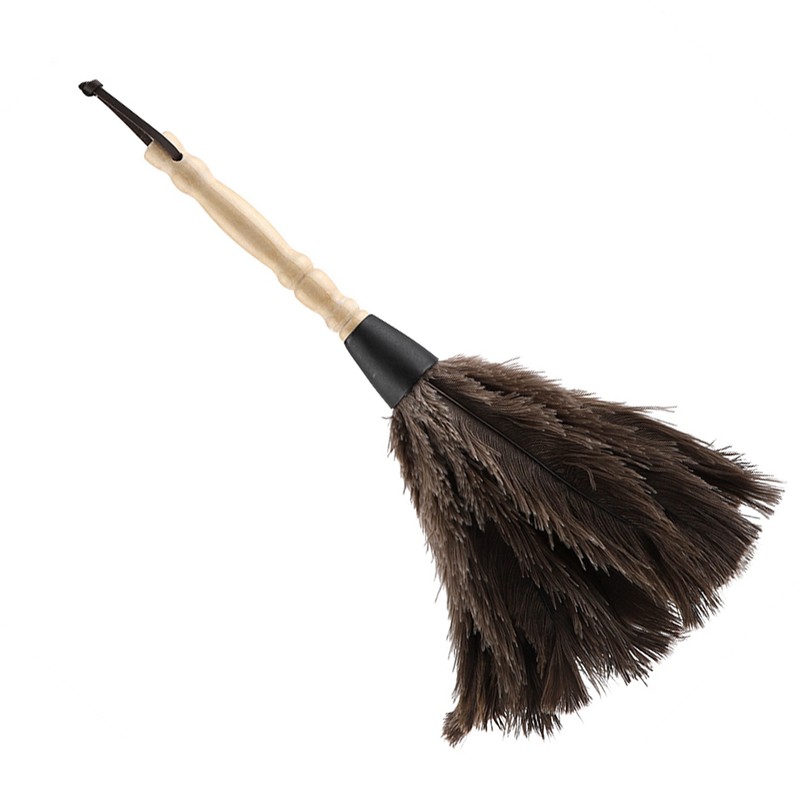 Mini Washable Reusable Ostrich Feather Duster for Books Keyboard Office
