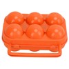 Generic Portable 6 Grid Egg Box for Outdoor Camping -