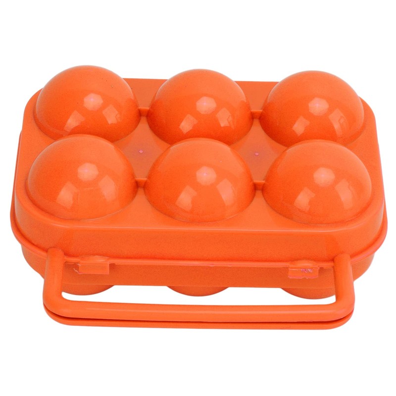 Generic Portable 6 Grid Egg Box for Outdoor Camping -