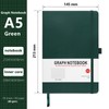 HIJYOO A5 Graph Paper Notebook, Squared Notebook 200 Pages A5