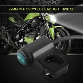 Motorcycle Handlebar Headlight Switch Fog Spot light LED On Off Switch Universal For 7/8" (22mm) Diameter Handlebars+handlebar switch atv+25mm handlebar switch+handlebar rocker switch