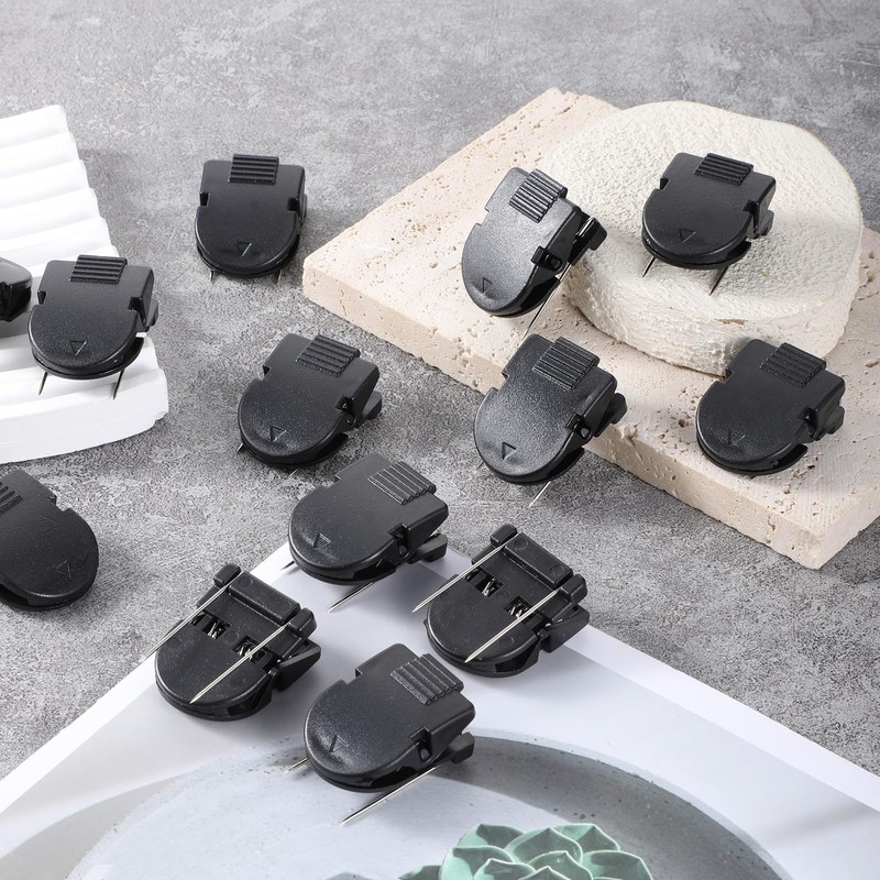 Xelsluthe 15 PCS Cubicle Clips for Fabric Walls, Cubicle Pins,