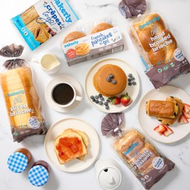 Bakerly Sunrise in Paris Variety Pack – 11 Pack of Ready-to-Eat French Baked Snacks & Brioche for Breakfast, Lunchbox & Snacks – Pancakes, Crêpes, Croissants, Brioche Loaf – Non-GMO, Individually Wrapped