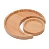 Ramadan Snack Tray,Eid Serving Tray,Moon Candy Plate,Crescent Shaped Snack Tray,Wooden