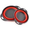 Collapsible Colander, Set of 2 Pcs Collapsible Strainer, Space-Saving Kitchen,