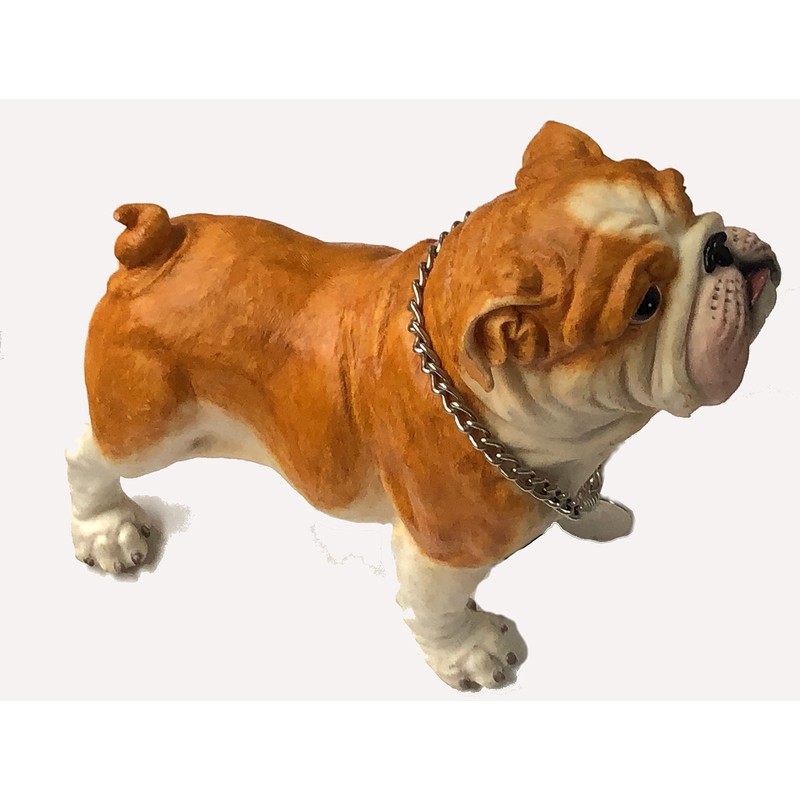 Retired C & F Trading Co. Standing Bulldog Puppy Figurine