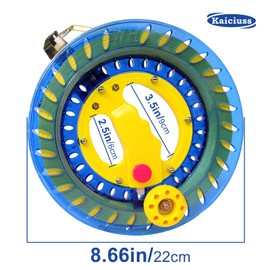 Kaiciuss 8.7 Inch Kite Reel Winder with Line, Kite String Reel for Kids & Adults, Easy to Use Kite String and Spool, it Comes with 1200 ft Durable Kite Thread and Connector.
