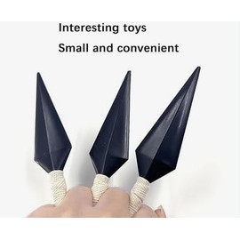 Kraja Ninja Mini Kunai Set x 3, Konoha with Naru Konohagakure Crest Cosplay Acessory Plastik Village Leaf (Mini Kunai x 3)