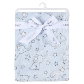 Elephant Design Comforter Babies Soother Blanket (Blanket - Blue)
