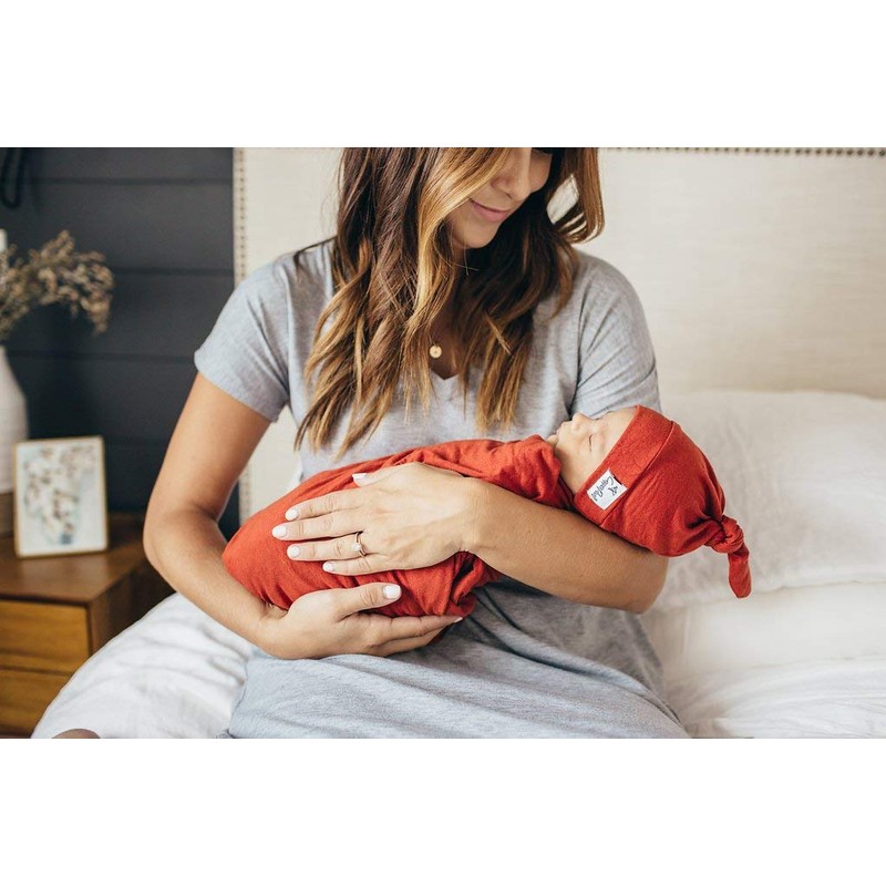 Perla de cobre, gorro de bebé con nudo elástico suave,