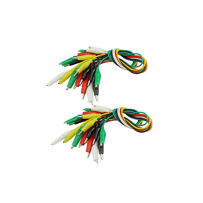 KKHMF Set of 20 Alligator Clips Alligator Clip Cord Test