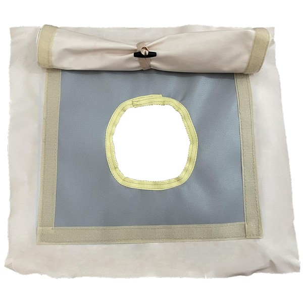 DANCHEL OUTDOOR Canvas Stove Jack with Flap for Dia. 5.85"