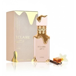 Lattafa Eclaire - Vanilla, Caramel, Sweet, Floral - Eau de Parfum Long-Lasting Fragrance for Women, 3.40 Ounce / 100 ml