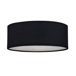 Smartwares 10.004.64 Ceiling Light / Textile Shade, Diameter 30 cm, 2x E14, Black