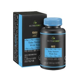 NutriCore (현대백화점)뉴트리코어아연(1000mgX60정)(2개월분) Hyundai Department Store NutriCore Zinc (1000mg X 60 Tablets) (2 Months Supply)