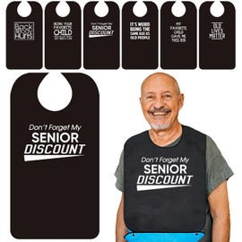 Wentur Adult Bibs for Men Washable - Funny Adult Bibs for Eating with Crumb Catcher - Adjustable Dining Clothing Protectors for Elderly Adults - Birthday Gag Gifts for Elderly Men Women (1 Pack)