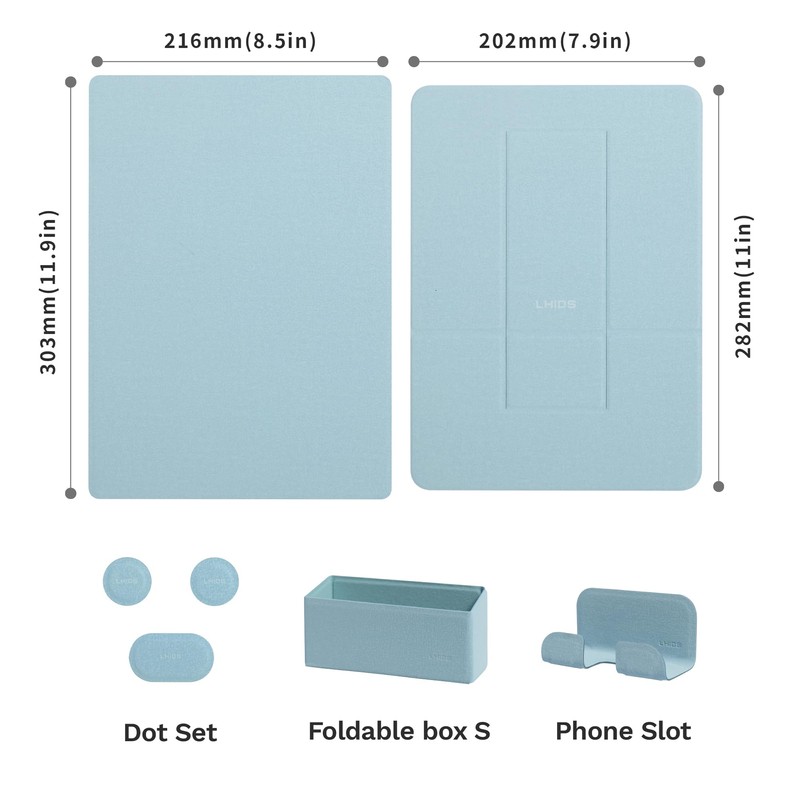 LHiDS Foldable Swimming Board Organiser, Modular Desk Organiser, Portable Office